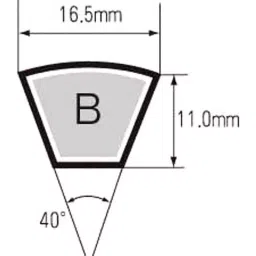 Mitsuboshi Red label V Belt Type B, RB27-picture-22