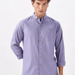 HAMPTONS Mandarin Collar Cotton Shirt-picture-29