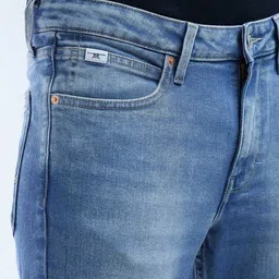 Flying Machine Men Whiskers and Chevrons Relaxed Fit Light Fade Stretchable Jeans image 2