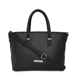 Caprese Black Solid Handheld Bag-picture-25