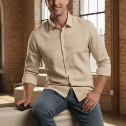 OQUENT Men Standard Casual Shirt image 2