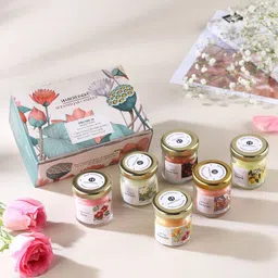 HABERE INDIA Pink & Peach-Coloured 6 pieces Jar Candle-picture-14