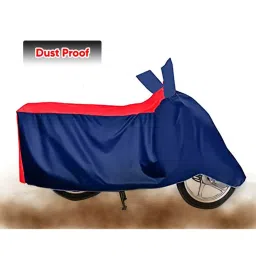 Auto Pearl Two Wheeler Cover with Bag for Bajaj Pulsar 150, Red & Blue image 2
