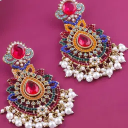 VATSALYA creation Gold-Plated Alloy Earrings-picture-12