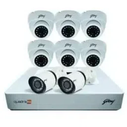 Godrej SeeThru 8 Channel Full HD White CCTV Camera Kit with 1TB Hard Disk 4MP8CH6D2B1TBHD image 3