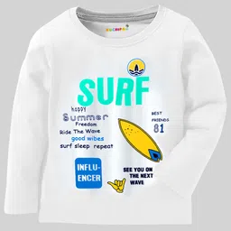 KUCHIPOO Kids Pack Of 5 Typography Printed T-shirts image 5