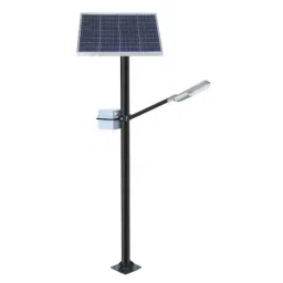 ielecssol 24 W Dolphin Standalone Solar LED Street Light + 75 W Solar Panel 12.8 V/24 Ah Battery Included MPPT Cool White for Outdoor Use image 2