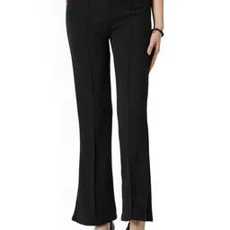 Yozo Women Relaxed Straight Leg Flared High-Rise Bootcut Trousers-picture-36