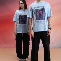 HIGHLANDER Unisex Graphic Printed Oversized T-shirt image 3