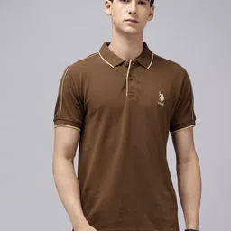 U.S. Polo Assn. Pure Cotton Slim Fit Polo Collar T-shirt image 3
