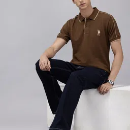U.S. Polo Assn. Pure Cotton Slim Fit Polo Collar T-shirt image 4