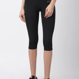 GOLDSTROMS Women Black Solid Slim Fit Capris-picture-29