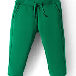 UCB Cotton Knit Full Length Solid Colour Lounge Pant - Green-picture-38