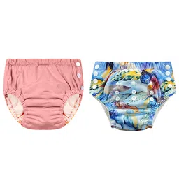Chinmay Kids Reusable Swim Diaper Pants Pack of 2 Soft Adjustable and Leak-Proof Unisex Swimming Pool Wear for Infant Boys and Girls-image-89