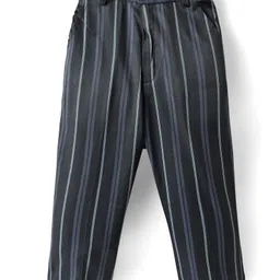 Rikidoos Striped Pant With Suspender - Black image 2