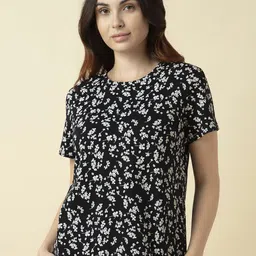 Van Heusen Women Cotton Printed Relax Fit Lounge T-Shirt-image-44