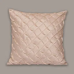 ZEBA World Cream-Coloured Geometric Square Cushion Cover image 2