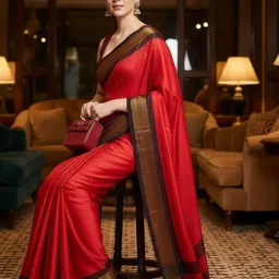 A S CREATION Woven Design Zari Silk Cotton Kanjeevaram Saree-picture-12