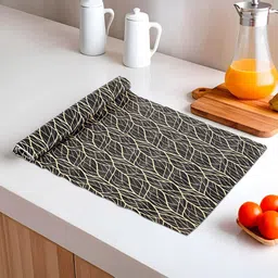 Kuber Industries Black & Yellow Printed Water Resistant Shelf Liner Organisers-picture-33