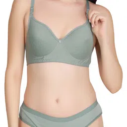 Liigne Women Pack Of 2 Women Everyday Non Padded Bra Pure Cotton Lingerie Set image 3