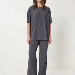 Happiness istanbul Round Neck T-shirt & Trousers-image-45