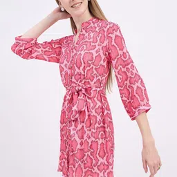 DressBerry Women Print A-Line Mini Dress image 5