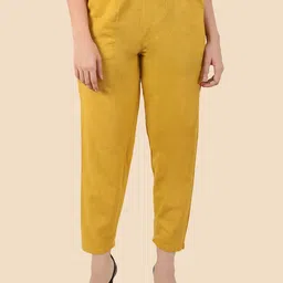 Me Craft Women Comfort Regular Fit Mid-Rise Trousers-image-16
