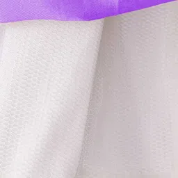 Miss & Chief Embellished Embroidered Puff Sleeve Net Fit & Flare Dress image 5