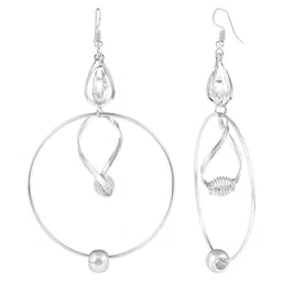 DZINETRENDZ Geometric Drop Earrings image 2