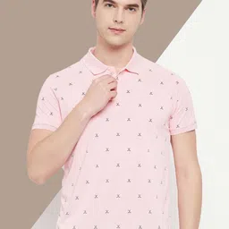 OGEN Men Printed Polo Collar Pockets T-shirt image 1