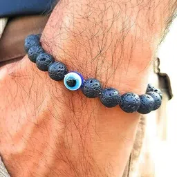 Divine souvenirs Unisex Artificial Beaded Elasticated Bracelet image 3