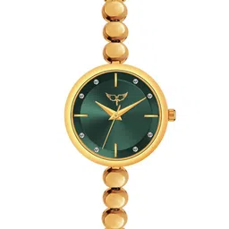 WHITE BIRD Women Brass Dial & Bracelet Style Straps Analogue Watch 5100 Gold D Green-image-46