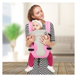 R for Rabbit New Cuddle Snuggle 3 Way Comfortable Baby Carrier - Pink & Grey-picture-3