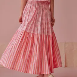 The Yellow Bow Women Striped Block Printed Co-Ords Set image 5