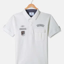 Octave Boys Graphic Printed Polo Collar Cotton T-shirt-picture-56