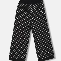 Blue Giraffe Girls Polka Dot Printed Trousers-image-68