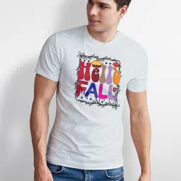 Seekbuylove Men Typography Printed Bio Finish T-shirt image 4