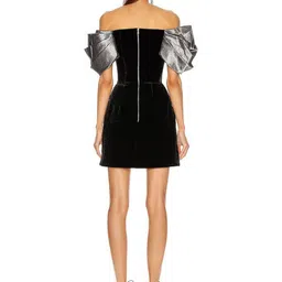 To Queens Women Embellished Off-Shoulder Fit and Flare Mini Dress image 5