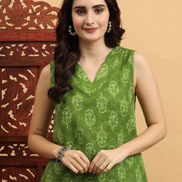 Anouk Rustic Women Ethnic Motifs Printed V-Neck Pure Cotton Kurti-picture-28