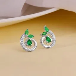 GIVA Leaf Shaped Studs Earrings-picture-13