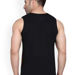 SLOWLORIS Pack Of 2 Printed Combed Cotton Gym Vest VSL26 CMB(CHS BLACKGREY)(GYM MAROON) image 5