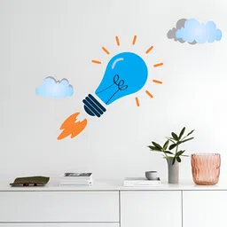 Decor Villa Multicolor Lighting Bulb Wall Sticker-image-13