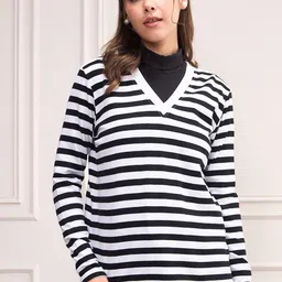 SASSAFRAS Women Striped Pullover-picture-20