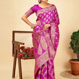 KALINI Woven Design Zari Art Silk Banarasi Saree-picture-25