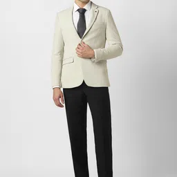 Van Heusen Textured Super Slim-Fit Single Breasted Formal Blazer image 3