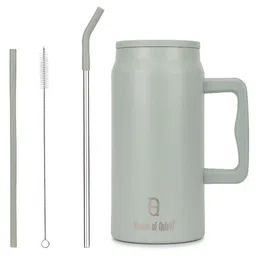 HOUSE OF QUIRK 1500 Ml Single Stainless Steel Double Wall Vacuum Water Bottle With Straw-picture-43