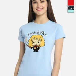 Dreambe Women Pack of 3 Typography Printed Round Neck Cotton T-shirts-picture-20