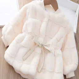 Xsole Kids Front Tie Detail Winter Overcoat-image-0