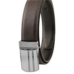 Roadster Men Textured Leather Reversible Belt-image-41