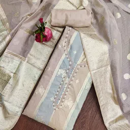 SAINOOR Abstract Unstitched Dress Material-picture-27